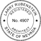 Nevada Architect Seal Trodat Self Inking stamp